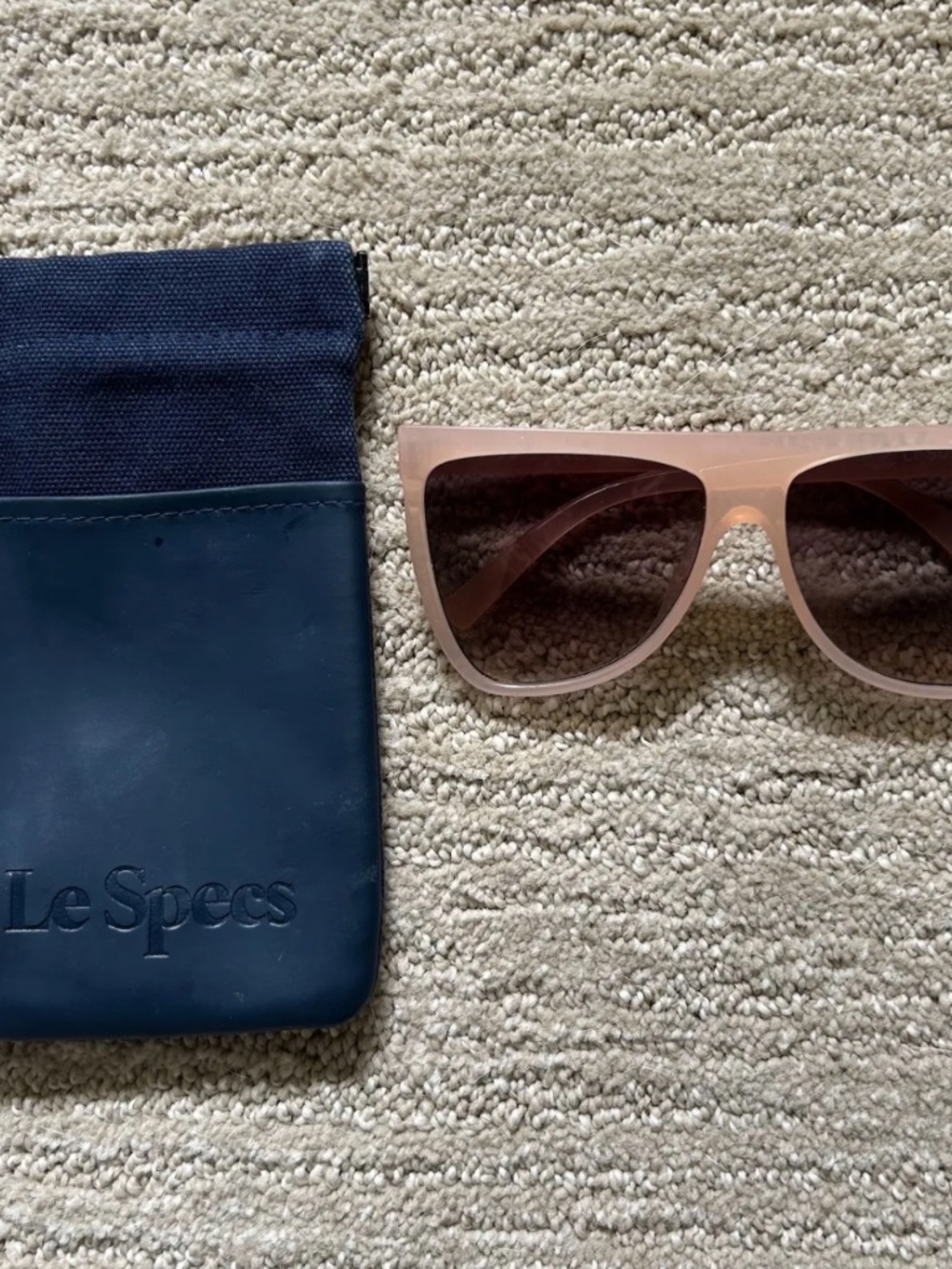 Le Specs Reclaim Sunglasses in Blush